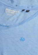 Studios Slub Embroidered T-Shirt - Bluebell