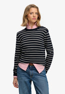 Essential Jumper - Optic Eclipse Navy Stripe