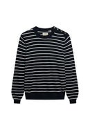 Essential Jumper - Optic Eclipse Navy Stripe