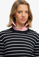 Essential Jumper - Optic Eclipse Navy Stripe