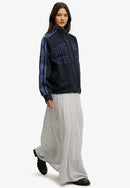 Woven Tiered Maxi Skirt - Off White Ditsy Hearts