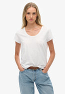Studios Scoop Neck Tee - Optic
