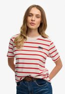Heritage Hamptons Stripe T-Shirt - Red