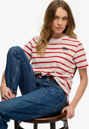 Heritage Hamptons Stripe T-Shirt - Red