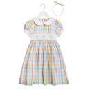 Little Larks Susie Dress - Pink/blue