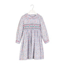 Little Larks Susie Dress - Coral/green