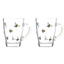Sweet Bea Set of 2 Glass Mugs 280ml