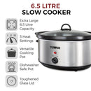 6.5L Stainless Steel Slow Cooker