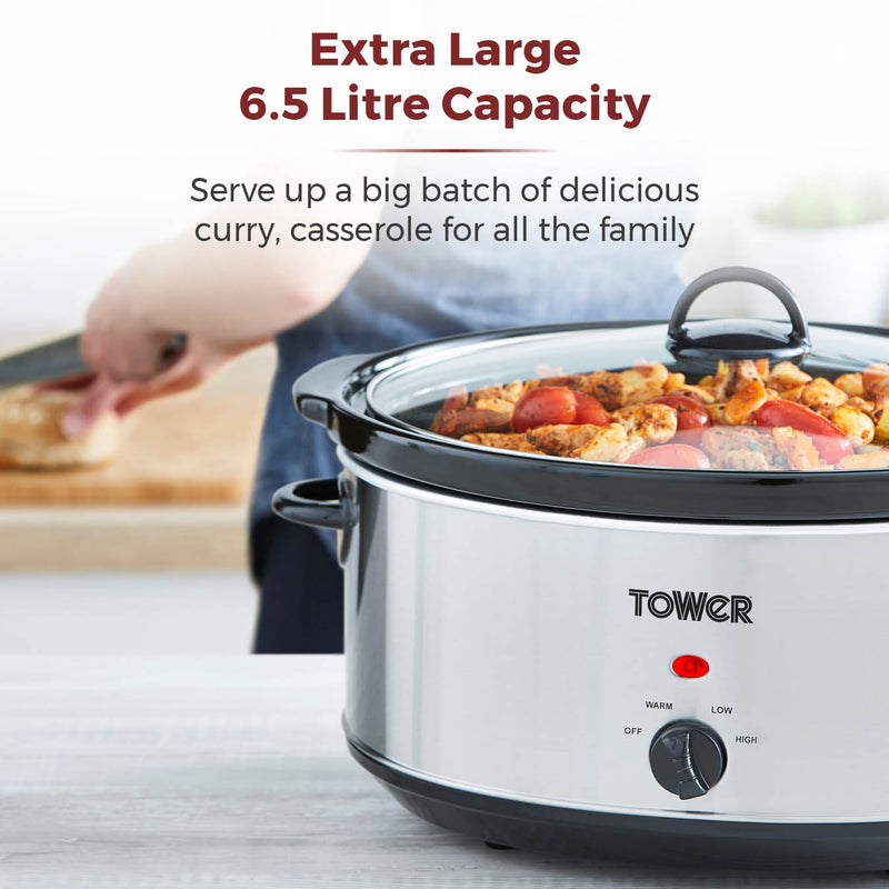 6.5L Stainless Steel Slow Cooker