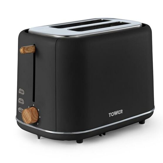 Scandi 800W 2 Slice Toaster - Black