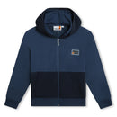 Hooded Cardigan - Dark Denim