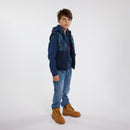 Hooded Windbreaker - Dark Denim