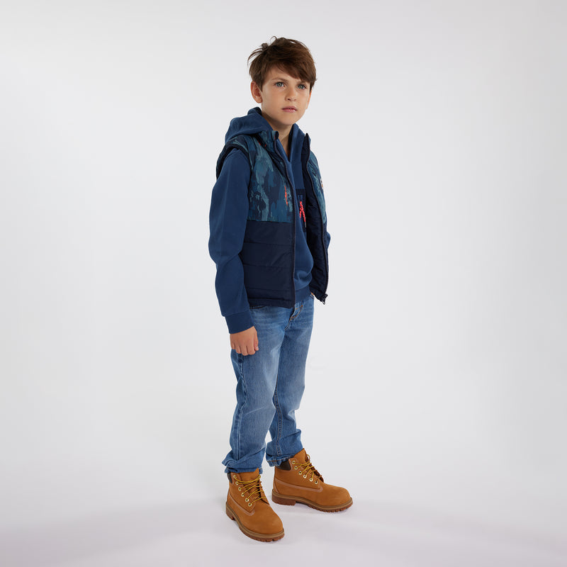 Hooded Windbreaker - Dark Denim