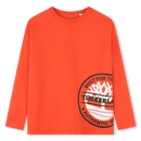 Front Print Long Sleeve Tee - Tangello