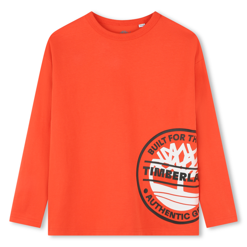 Front Print Long Sleeve Tee - Tangello