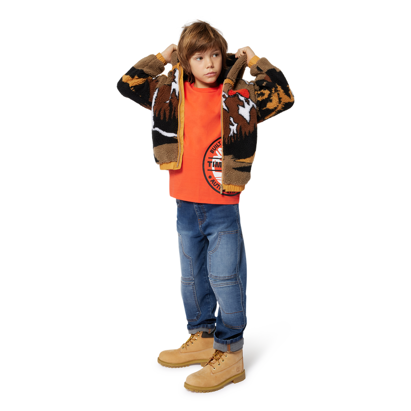 Front Print Long Sleeve Tee - Tangello