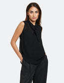 Creative Reset Sleeveless Blouse - Black