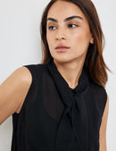 Creative Reset Sleeveless Blouse - Black