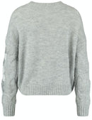 Something New Round Neck Jumper - Silver Shine Pattern