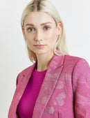 The New Boho Edit Blazer - Fuchsia