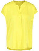 The New Boho Short Sleeve Blouse - Fresh Lemon