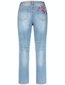 The New Boho Edit Cropped Jeans - Light Blue