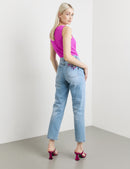 The New Boho Edit Cropped Jeans - Light Blue