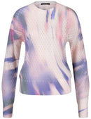 The Glam Edit Jumper - Light Cream Print