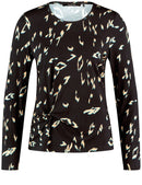 Saphire & Gold T-Shirt - Black Pattern