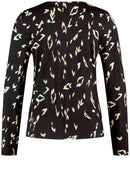 Saphire & Gold T-Shirt - Black Pattern