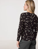 Saphire & Gold T-Shirt - Black Pattern