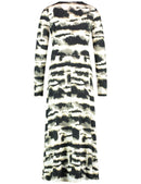 Diamonds & Jade Dress - Light Cream Print