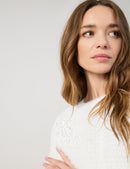 Diamonds & Jade Jumper - Off White