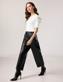 Blue Jasmine Crop Trousers - Black