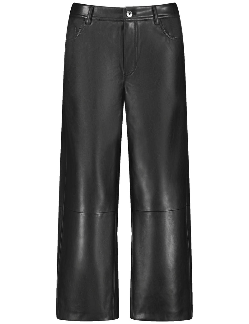 Blue Jasmine Crop Trousers - Black