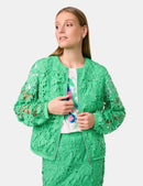 Great Hopes Mesh Jacket - Chanel Green