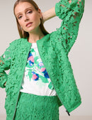 Great Hopes Mesh Jacket - Chanel Green