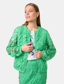 Great Hopes Mesh Jacket - Chanel Green