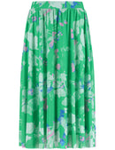 Great Hopes Print Skirt - Chanel Green