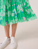 Great Hopes Print Skirt - Chanel Green