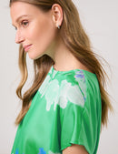 Great Hopes Tie Hem T-Shirt - Chanel Green