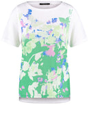 Great Hopes Front Print T-Shirt - Chanel Green