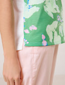 Great Hopes Front Print T-Shirt - Chanel Green