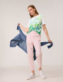 Great Hopes Front Print T-Shirt - Chanel Green