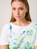 Great Hopes Front Print T-Shirt - Chanel Green