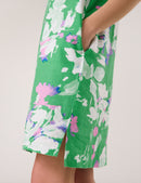 Great Hopes Print Dress - Chanel Green