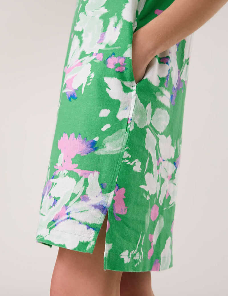 Great Hopes Print Dress - Chanel Green