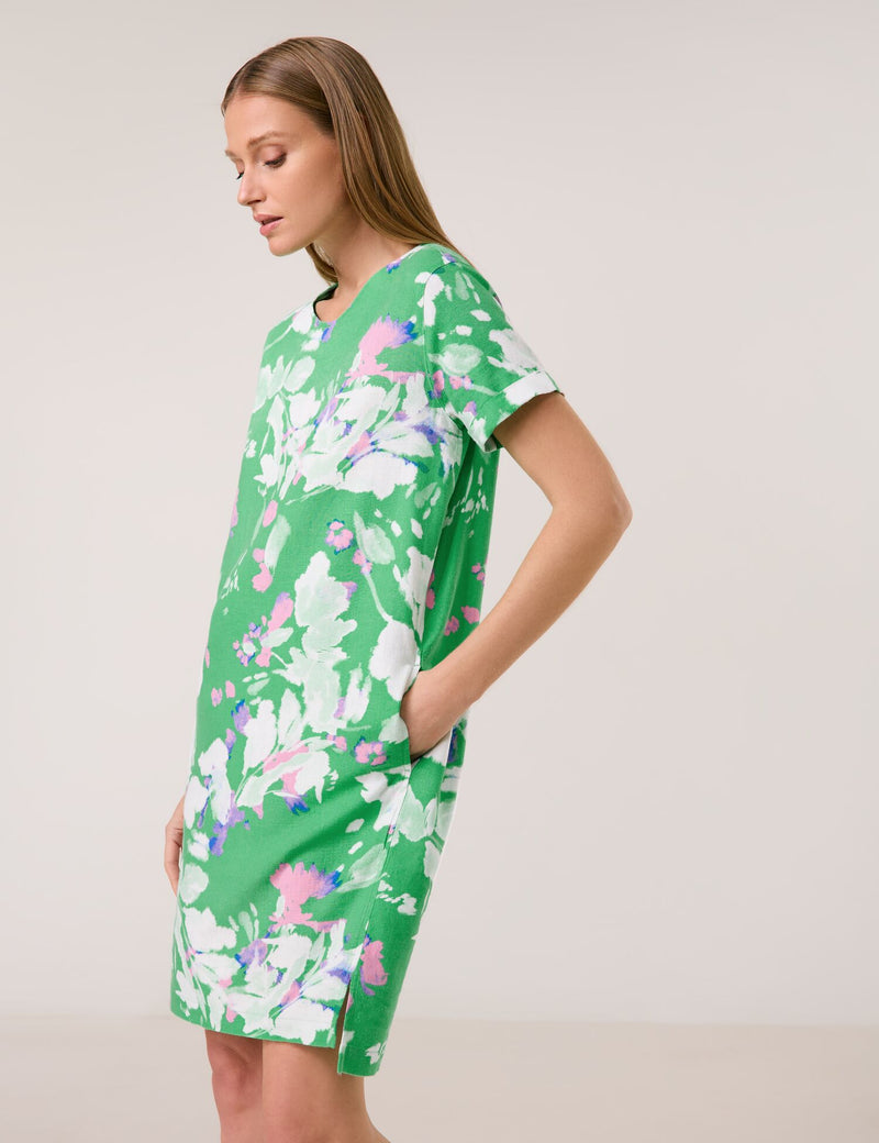 Great Hopes Print Dress - Chanel Green