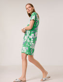 Great Hopes Print Dress - Chanel Green