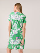 Great Hopes Print Dress - Chanel Green